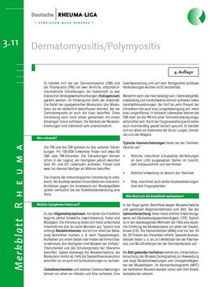 Titelbild Merkblatt Dermatomyositis