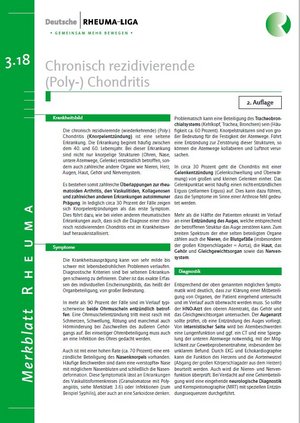 Titelbild Merkblatt chronisch rezidivierende Polychondritis