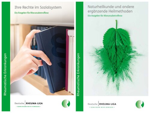 Broschüren "Ihre Rechte im Sozialsystem" und "Naturheilkunde"