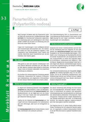 Titelbild Merkblatt Panarteriitis Nodosa