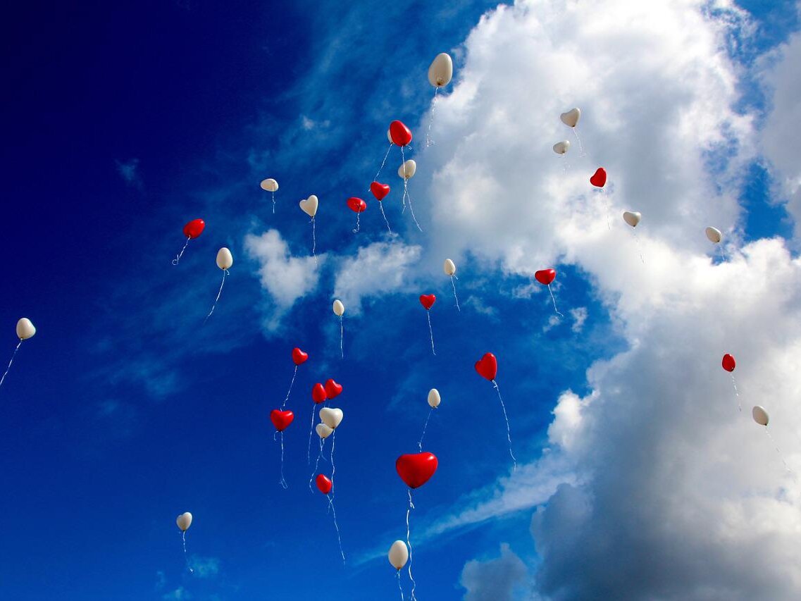 Ballons Herzen Liebe